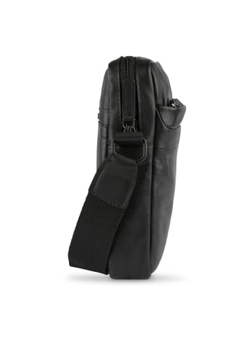 Bugatti Joel Umhängetasche M Leder 22 cm schwarz