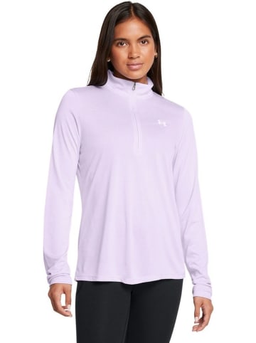 Under Armour Longsleeve "Tech 1/2 Zip- Twist" in Lila
