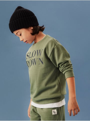 name it Sweatshirt NKMNELLO LS NREG SWE BRU in laurel wreath