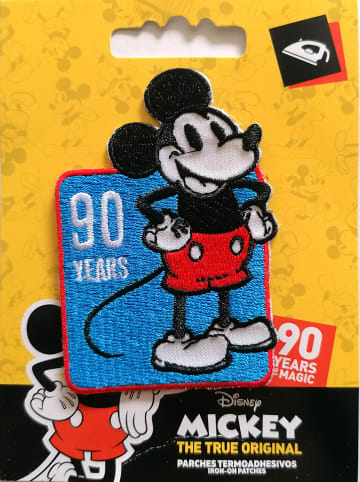 Disney Mickey Mouse 90 JahreApplikation Bügelbild inBlau