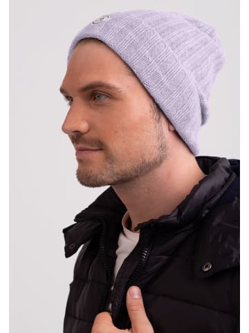CASH-MERE.CH Bio Rib Mütze in Hell Violet