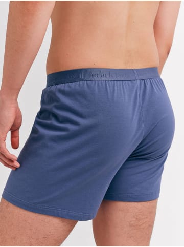 Erlich Textil  3er Pack Casual Cotton weite Boxershorts aus Bio-Baumwolle in graublau