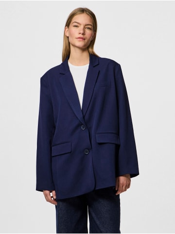 Pieces Oversize-Blazer in Maritime Blue
