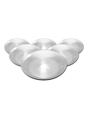 Ritzenhoff & Breker 6er Set Frühstücksteller Unico in ø 21 cm in transparent