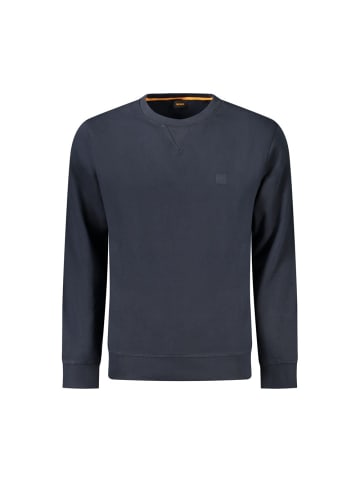 Hugo Boss Blaues Baumwoll-Sweatshirt