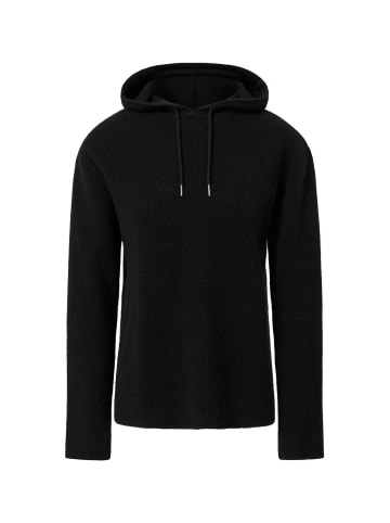 CASH-MERE.CH Wolle Hoodie in Schwarz
