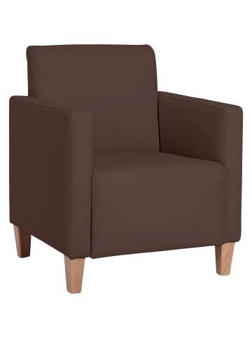 others SESSEL Karol Bezug Kunstleder Buche natur / braun