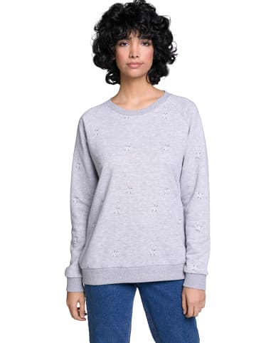 Gina Laura Sweatshirt in grau melange