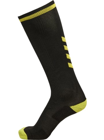 Hummel Long Socken Elite Indoor Multisport Erwachsene in BLACK/BLAZING YELLOW