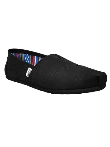 TOMS Espadrilles in Schwarz/Schwarz