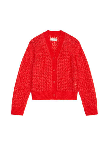 Marc O'Polo DENIM Struktur-Cardigan regular in Vermillion Red