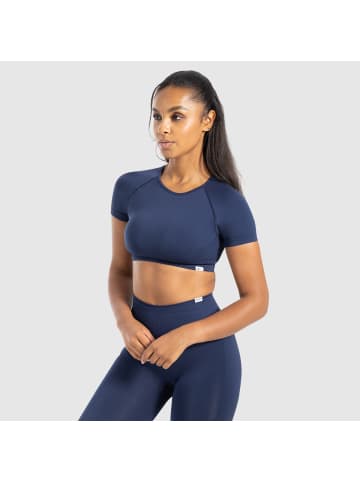 SMILODOX Crop Shirt Soheli in Marineblau