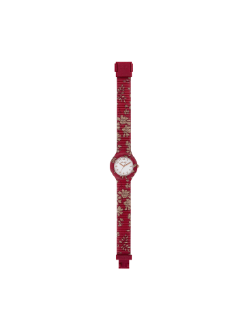 Hip Hop Analoguhr winter blossom weiss