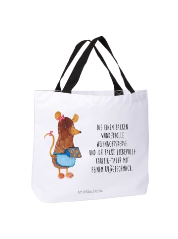 Mr. & Mrs. Panda Tasche Maus Kekse mit Spruch in Weiß
