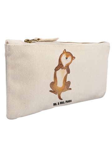 Mr. & Mrs. Panda Kulturtasche Hund Streicheln ohne Spruch in Weiß