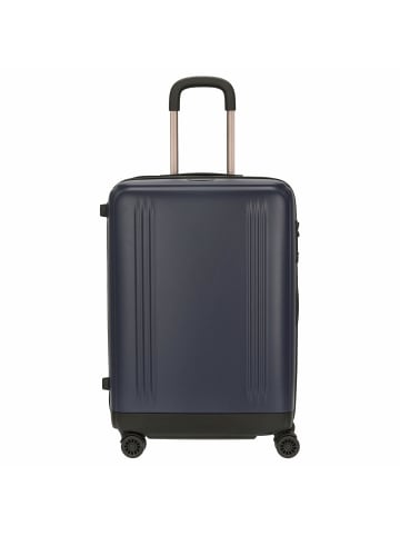 Zero Halliburton Edge Light - 4-Rollen-Trolley 66 cm (black) in blau