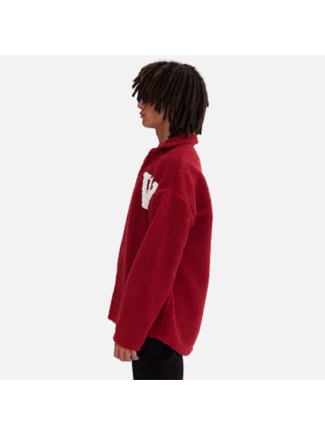 COFI 1453 Fleecejacke Teddy W in Dunkelrot