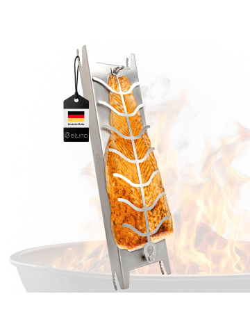 eluno Flammlachshalter aus Edelstahl, ca. 16 x 60 x 4 cm (B/H/T)