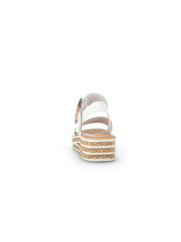 Gabor Plateau Sandalen für Damen in Weiß