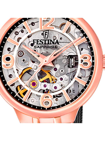 Festina Analog-Armbanduhr Festina Automatik schwarz mittel (ca. 33mm)