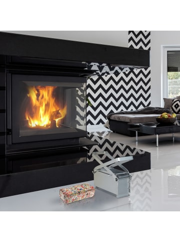 relaxdays Papierbrikettpresse in Silber