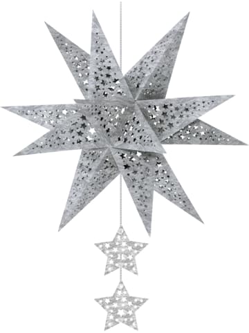 Buntpapierfabrik Ludwig Bähr Bastelset Modena-Stern Stars 230g/qm A4 silber