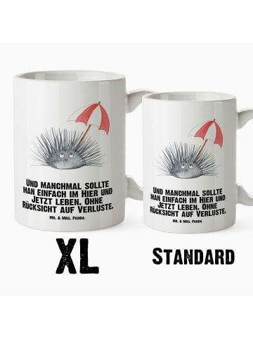 Mr. & Mrs. Panda steingut tasse Seeigel mit Spruch in Weiß