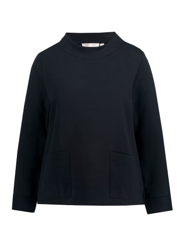 Ulla Popken Sweatshirt in schwarz