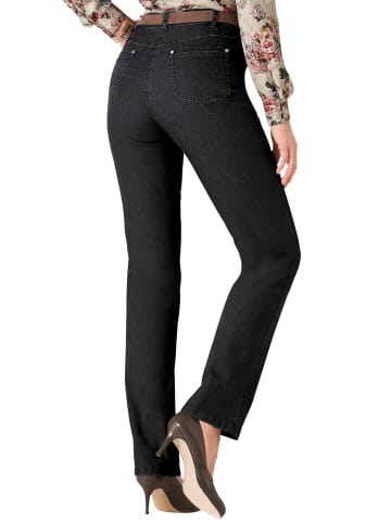 GOLDNER Kurzgröße:  Jeanshose ANNA Klassische Jeanshose ANNA in schwarz