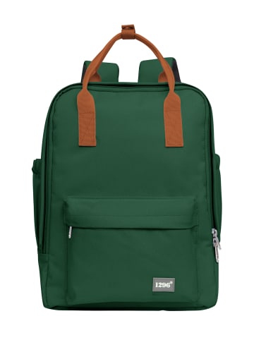 Hauptstadtkoffer blnbag U3 - kleiner Rucksack Damenrucksack Canvas Backpack robust in Waldgrün