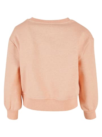 Urban Classics Urban Classics Damen Girls Oversized Color Melange Crewneck in papaya melange