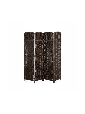 relaxdays Paravent in Braun - (B)160 x (H)170 cm