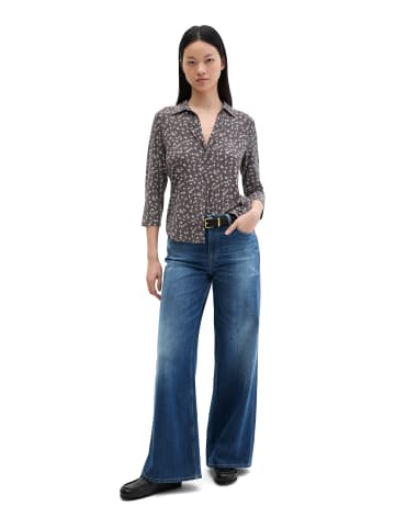 Marc O'Polo Print-Jerseybluse regular in Medium Grey