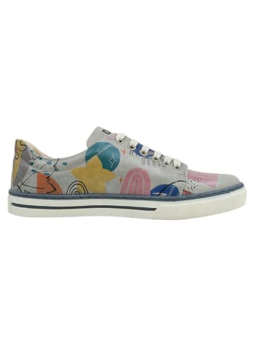 Dogo Classic Sneaker - Abstract Leaves in Blau