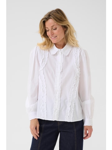 Cream Langarm - Hemd CRLau Regular fit in Snow White