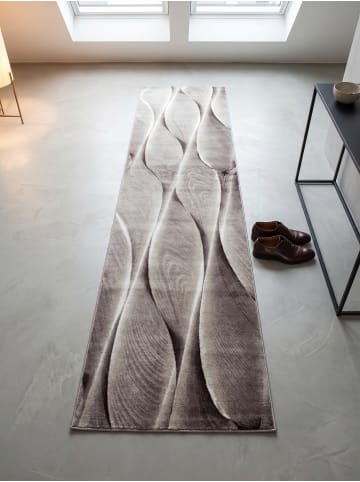 KADIMA DESIGN Teppich Kurzflor Waschbar Ombre DRAU Strapazierfähig OEKO-TEX in Braun