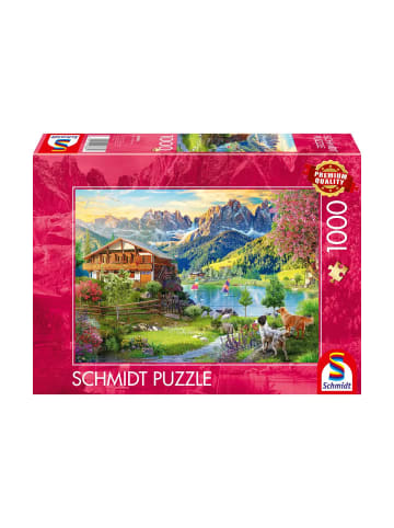 Schmidt Spiele Puzzle Erholung in den Dolomiten, 1000 Teile, ab 8 Jahre