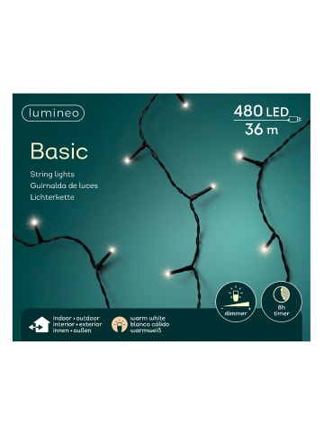 LUMINEO Lichterkette Basic 480 LED 36 m in warm weiß