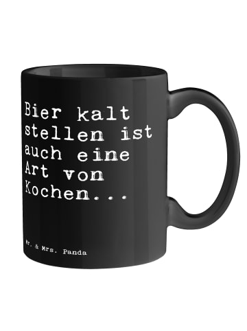 Mr. & Mrs. Panda Pott Bier kalt stellen ist... mit Spruch in Schwarz