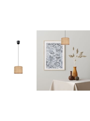 Licht-Erlebnisse Pendelleuchte (B)20 x (L)20 x (T)85 cm in Schwarz BraunSchwarz Braun