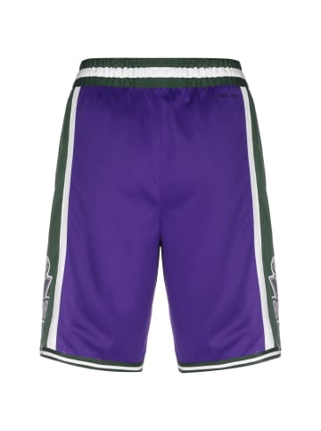 Nike Performance Shorts NBA Milwaukee Bucks Swingman Dri-FIT in lila / grün