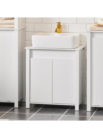SoBuy Unterschrank in Reinweiß - (W) 34 x (H) 65.5 x (L) 60 cm