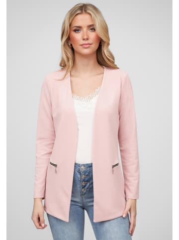 Cloud5ive Cloud5ive Damen Cloud5ive Damen Blazer mit 2-Zip-Pockets u. Strukturstoff in rose
