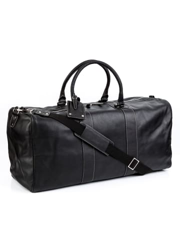 BACCINI Leder-Reisetasche Leder Weekender Unisex TOBY in schwarz