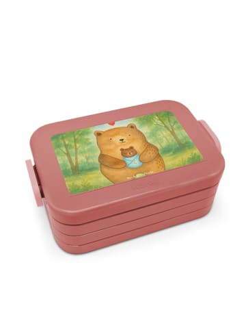 Mr. & Mrs. Panda Bentobox Bär Baby Design ohne Spruch in Rot Pastell