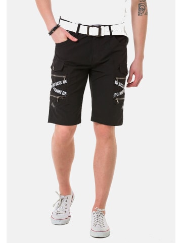 Cipo & Baxx Shorts in schwarz