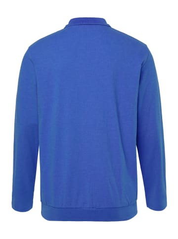 Men Plus Poloshirt in kobaltblau