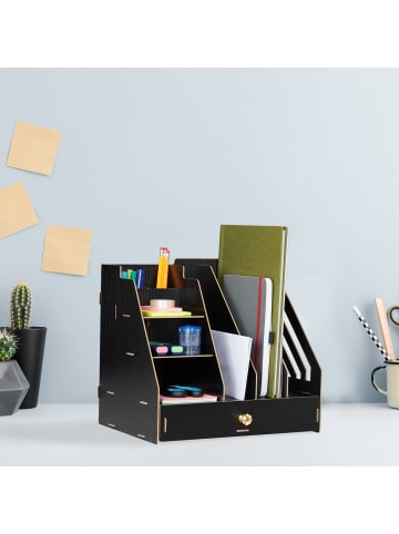 Schreibtisch-Organizer in Schwarz
