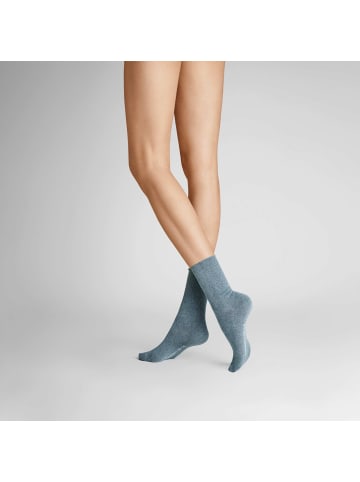 Hudson Socken Relax Soft druckfreier Bund in Jeans-mel.