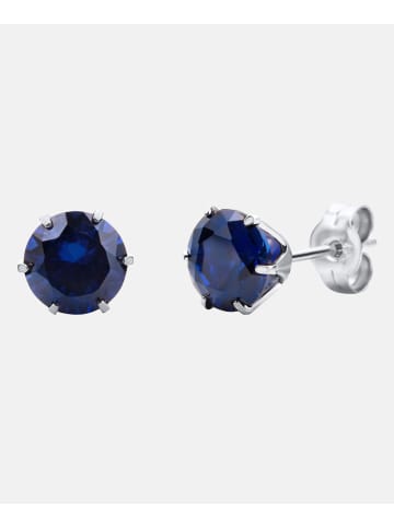 Diamant L'éternel Ohrringe aus 375 Weißgold mit Saphir
